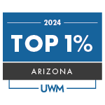 UWM Top 1% in Arizona 2024 badge